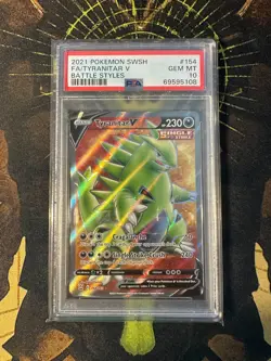 Pokemon Tyranitar V 154/163 Battle Styles Full Art PSA 10 - Image 1