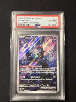 2024 Pokemon Sv Shrouded Fable Munkidori 072/064 PSA 10 - Image 1