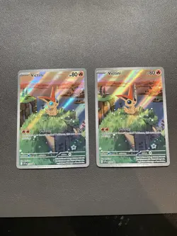 Victini #208 2025 Pokemon Scarlet & Violet Black Star Promo Lot Of 2 - Image 1