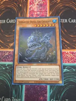 Yugioh Superancient Deepsea King Coelacanth MAZE-EN036 Super Rare 1st Edition NM - Image 1