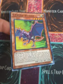 Yugioh C-Crush Wyvern SDKS-EN003 Super Rare 1st Edition Near Mint - Image 2