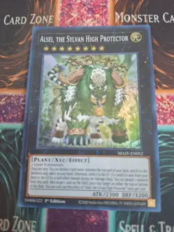 Yugioh Alsei, the Sylvan High Protector MAZE-EN052 Super Rare 1st Edition NM - Image 1
