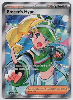 Emcee's Hype 220/182 Ultra Rare Destined Rivals Pokemon Near Mint - Image 1