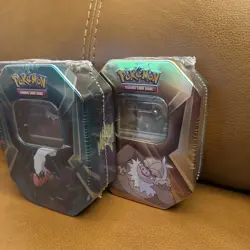 Pokemon TCG Triple Whammy Tin Darkrai Slaking Tyranitar Factory Sealed Art Set - Image 3