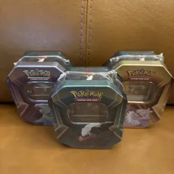Pokemon TCG Triple Whammy Tin Darkrai Slaking Tyranitar Factory Sealed Art Set - Image 4