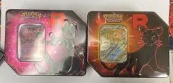 Pokemon - Team Rocket Tin New Sealed Destined Rivals - Mewtwo & Persian Art - Image 1