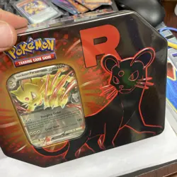 Pokemon - Team Rocket Tin New Sealed Destined Rivals - Mewtwo & Persian Art - Image 3