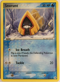 POKEMON SNORUNT 73/101 EX HIDDEN LEGENDS COMMON NEAR MINT - Image 1
