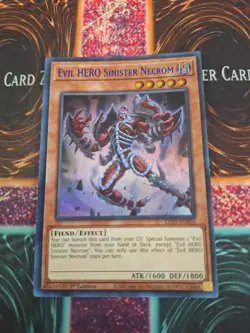 Yugioh Evil HERO Sinister Necrom LDS3-EN026 Blue Ultra Rare 1st Edition NM - Image 1