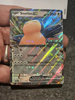 Prismstic Stamped Pokemon TCG Snorlax ex 076/131 Sv Prismatic Evolutions Holo - Image 3