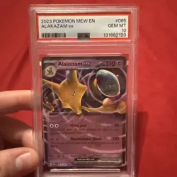 PSA 10 2023 Pokemon TCG Alakazam ex 188/165 SV151 Ultra Rare Holo EN - Image 1