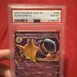 PSA 10 2023 Pokemon TCG Alakazam ex 188/165 SV151 Ultra Rare Holo EN - Image 2