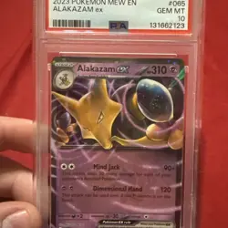PSA 10 2023 Pokemon TCG Alakazam ex 188/165 SV151 Ultra Rare Holo EN - Image 5