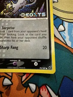 Pokemon Poochyena EX Deoxys 70/107 Reverse Holo - Image 2