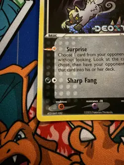 Pokemon Poochyena EX Deoxys 70/107 Reverse Holo - Image 3