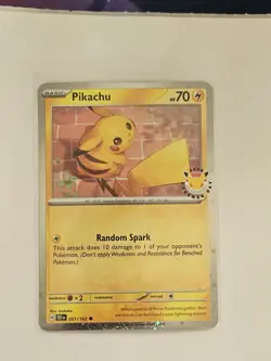 Pokemon TCG SV05 Temporal Forces Pikachu 2026 Pokemon Day 051/162 - Image 1