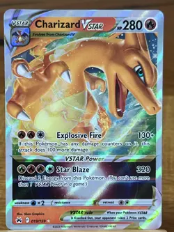 Pokemon TCG Charizard VStar 079/159 Crown Zenith Holo Rare - Image 1