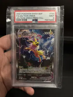 2021 Pokemon Swsh Bsp Fa/jolteon VMax Mint 9 - Image 1