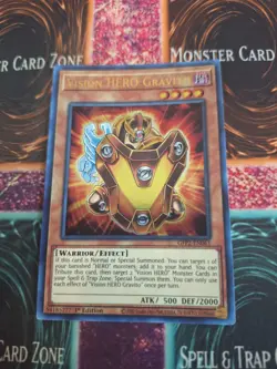Yugioh Vision HERO Gravito GFP2-EN061 Ultra Rare 1st Edition Near Mint - Image 1