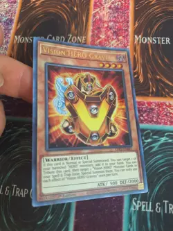 Yugioh Vision HERO Gravito GFP2-EN061 Ultra Rare 1st Edition Near Mint - Image 2
