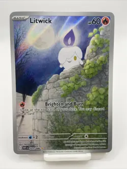 2025 Pokemon SV White Flare WHT EN Litwick Illustration Rare #101/086 - Image 1