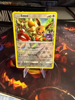 EEVEE 48/68 HIDDEN FATES Reverse Holo Rare Pokemon - Image 1