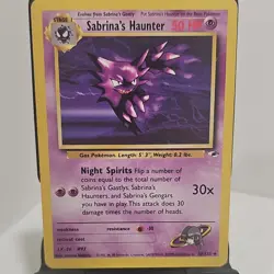 Pokemon TCG Sabrina's Haunter 058/132 Gym Heroes 50 HP Uncommon Stage 1 mp+/lp- - Image 1