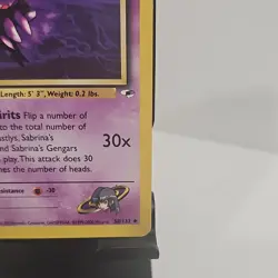Pokemon TCG Sabrina's Haunter 058/132 Gym Heroes 50 HP Uncommon Stage 1 mp+/lp- - Image 4