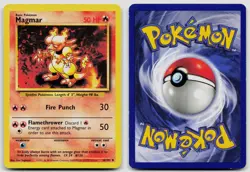 MAGMAR 36/102 UNCOMMON BASE SET UNLIMITED POKEMON LP - Image 3