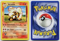 ARCANINE 23/102 UNCOMMON BASE SET UNLIMITED POKEMON NM - Image 3