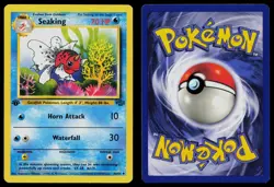 SEAKING 46/64 UNCOMMON JUNGLE POKEMON 1ST EDITION NM - Image 3