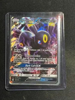 Pokemon TCG Umbreon GX 80/149 Sun & Moon Base Set Ultra Rare Near Mint - Image 1