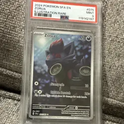 The Pokemon Company Zorua 075/064 Sv Shrouded Fable IR Holo EN 2024 PSA 9 - Image 1