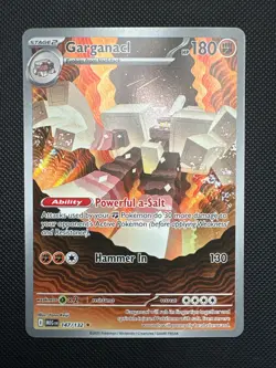 Pokemon TCG Garganacl 147/132 Me01: Mega Evolution - Image 1