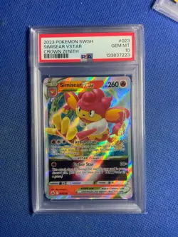 SIMISEAR VSTAR 2023 POKEMON SWSH #023/159 CROWN ZENITH - Image 1