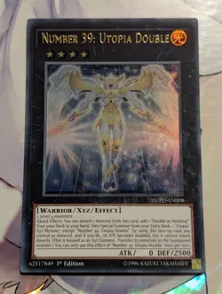 Number 39: Utopia Double DUPO-EN008 Ultra Rare Yu-Gi-Oh Card 1st Edition New - Image 1