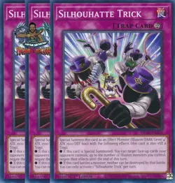 Yugioh! 3x Silhouhatte Trick MP25-EN399 Common 1st Ed NM - Image 1