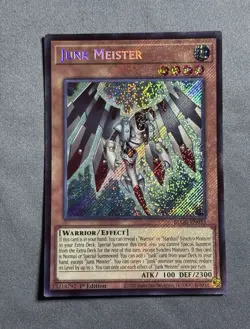 Yu-Gi-Oh! Junk Meister BLGG-EN033 Secret Rare Holo 1st Edition - Image 1