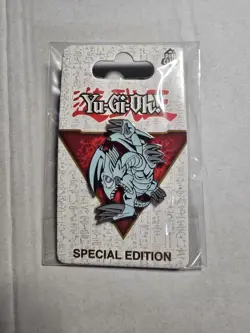 Yugioh Blue Eyes Toon Dragon Pin Club Sealed - Image 1