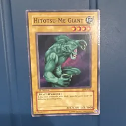 Konami Yu-Gi-Oh! Hitotsu-Me Giant 1st Ed LOB-002 Beast-Warrior ATK 1200 DEF 1000 - Image 1