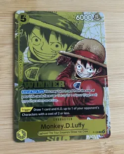 Monkey.D.Luffy (Winner Pack 2026 Vol. 2) One Piece Promotion Cards P-106 NM Foil - Image 1