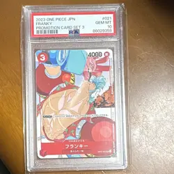 One Piece Japanese Franky UC PSA 10 OP01 021 #2660 - Image 1