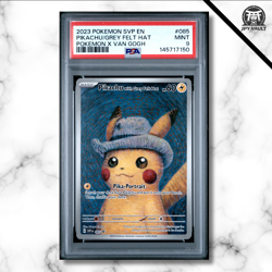 Pokemon Card English - Pikachu with Grey Felt Hat #085 - Van Gogh Promo - PSA 9 - Image 1
