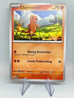 Pokemon 151 Bulbasaur Charmander Squirtle SVP TCG Kanto 3 Non-Holo Card NM - Image 2