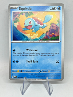 Pokemon 151 Bulbasaur Charmander Squirtle SVP TCG Kanto 3 Non-Holo Card NM - Image 3