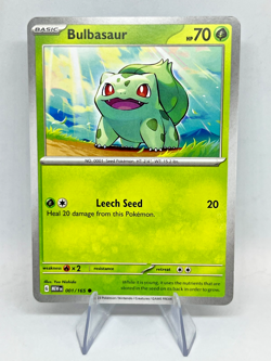Pokemon 151 Bulbasaur Charmander Squirtle SVP TCG Kanto 3 Non-Holo Card NM - Image 4