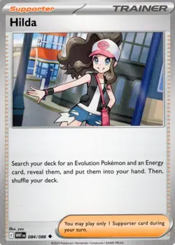 Pokemon White Flare 84/86 Hilda Base Card - Image 1