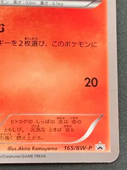 Pokemon card Charmander 165/BW-P Gym Challenge Promo 2012 Pokemon TCG Japan Rare - Image 4