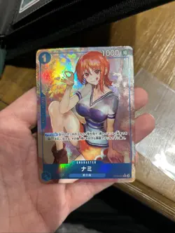 NEAR MINT Nami Alternate Art OP09-050 Japanese One Piece Card - Image 3