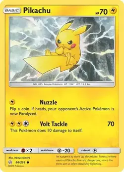 Pikachu 66/236 Cosmic Eclipse | NM/MT | Pokemon Trading Card TCG - Image 1